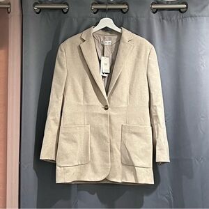 Mango Oversized Woolen Blazer